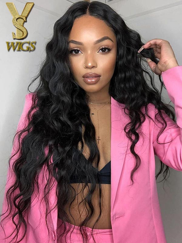 YSwigs Brazilian Loose Wave Full Lace Human Hair Wigs With Baby Hair HXQ228