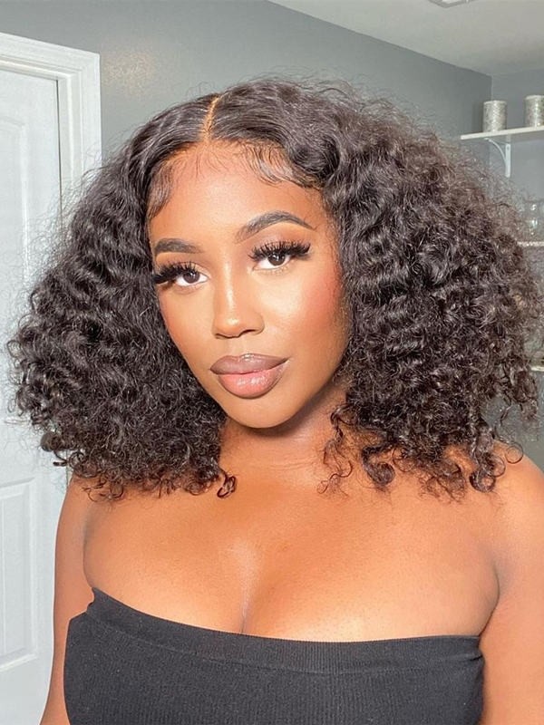YSwigs Kinky Curly Wig 13x6 Curly Lace Front Human Hair Wigs for Women Brazilian HD Lace YS007