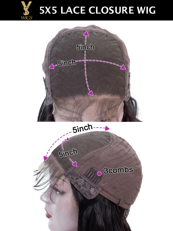 YSwigs New Arrivals Burgundy Color Supernatural and Realistic HD Lace 13x6 Lace Front Human Hair Wigs YS090