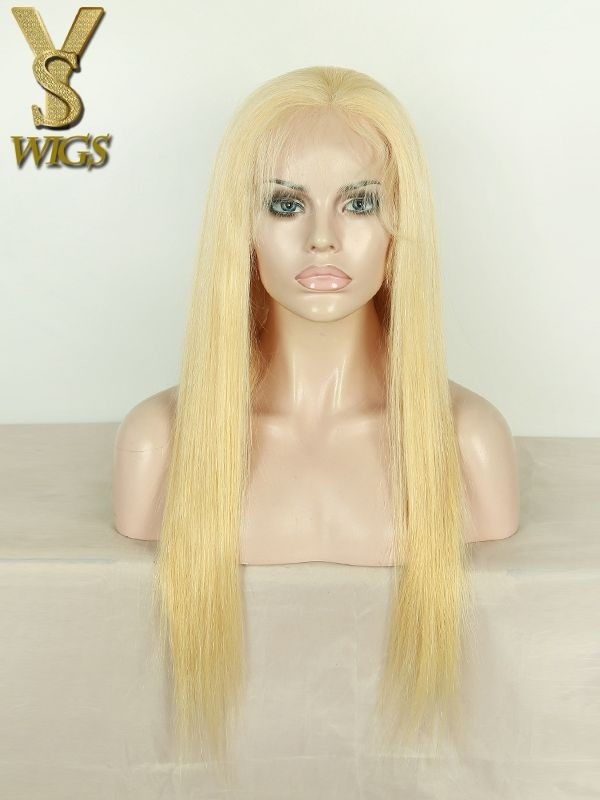 YSwigs Ombre Blonde Full Lace Brazilian Virgin Hair Human Hair Wigs With Baby Hair YS002