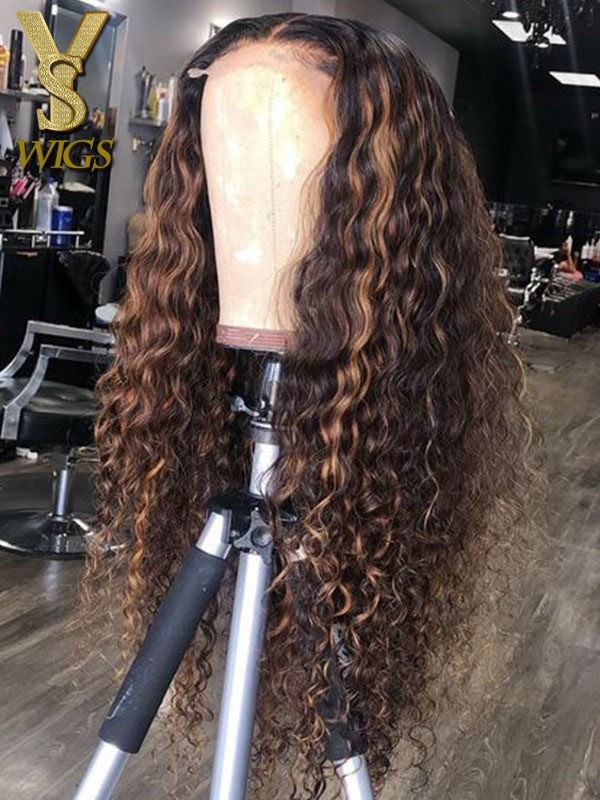 YSwigs Undetectable Dream HD Lace 150% Brazilian Virgin Human Hair Wigs Lace Front Wig Deep Wave Curly For Black Women