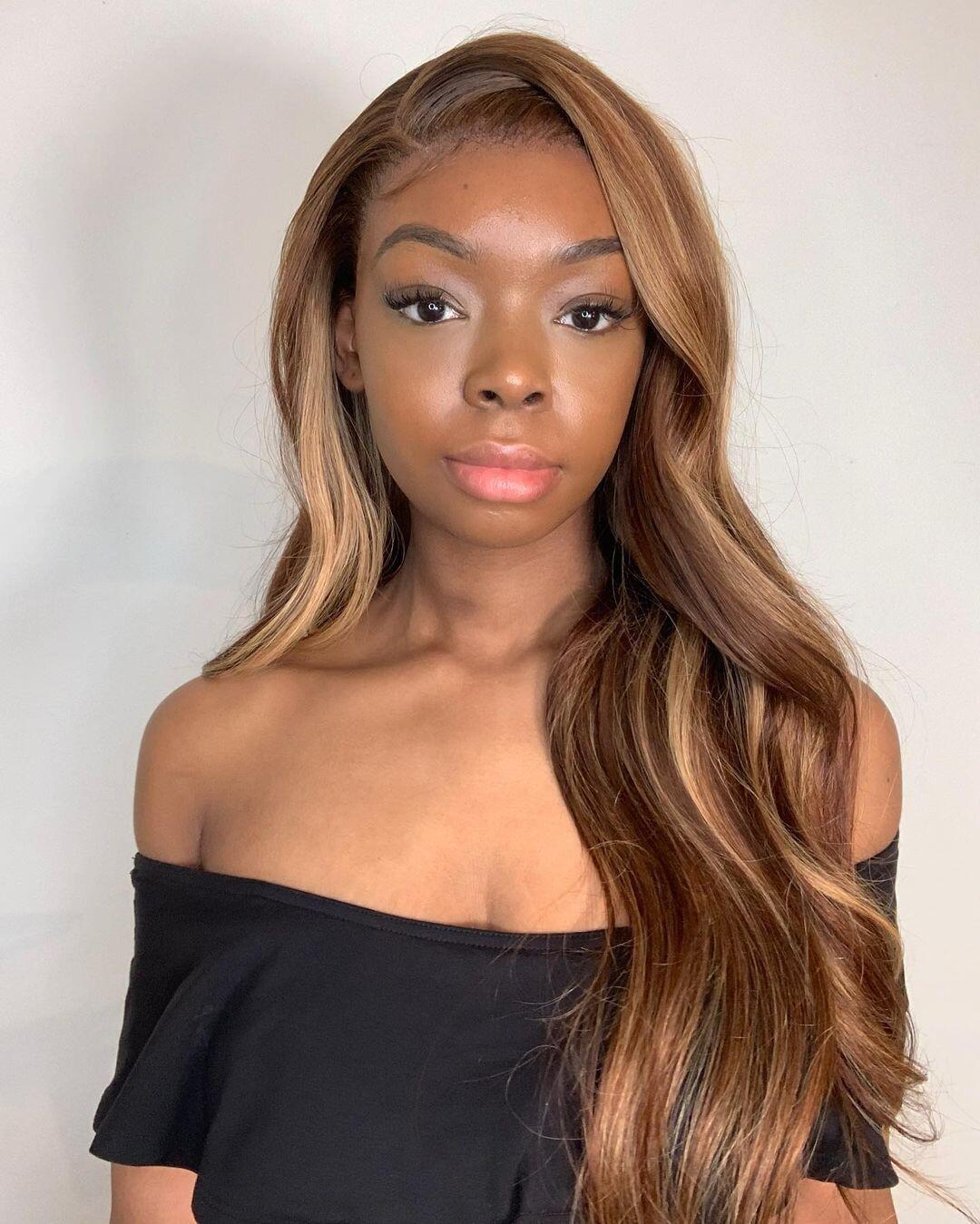 hair is very beautiful, the delivery came very very fast! hair is nice soft and shiny and long. quality is good and healthy. will definitely be ordering again I shall say.the wig looks just like the pictures its so pretty and soft. the communication with 